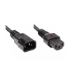 Good Connections Alcasa 1600-IEC10 virtajohto C14–C13, uros/naaras, suora, 1 m, musta