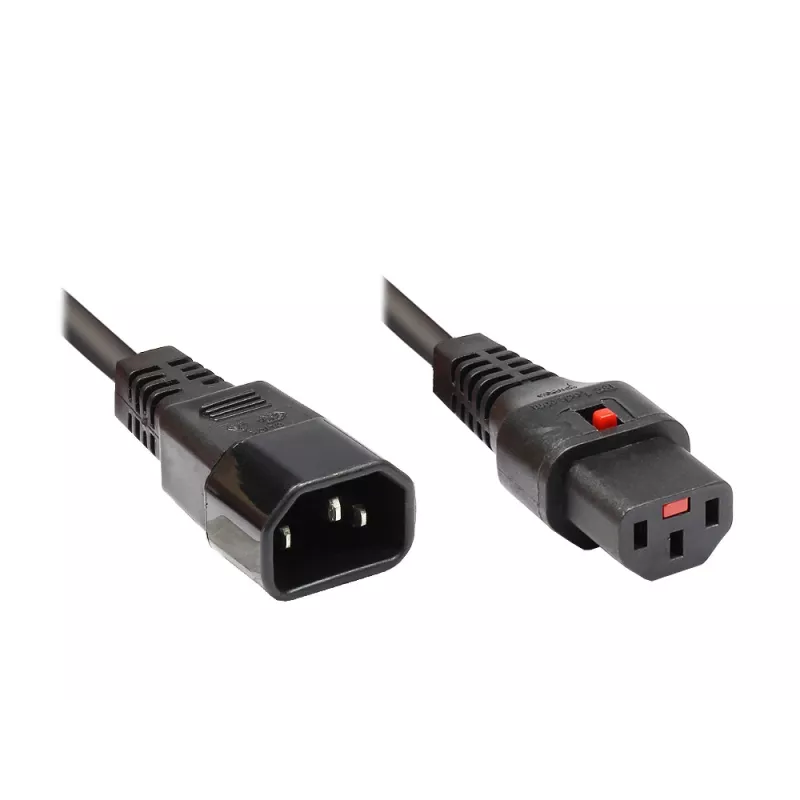 Good Connections Alcasa 1600-IEC10 virtajohto C14–C13, uros/naaras, suora, 1 m, musta