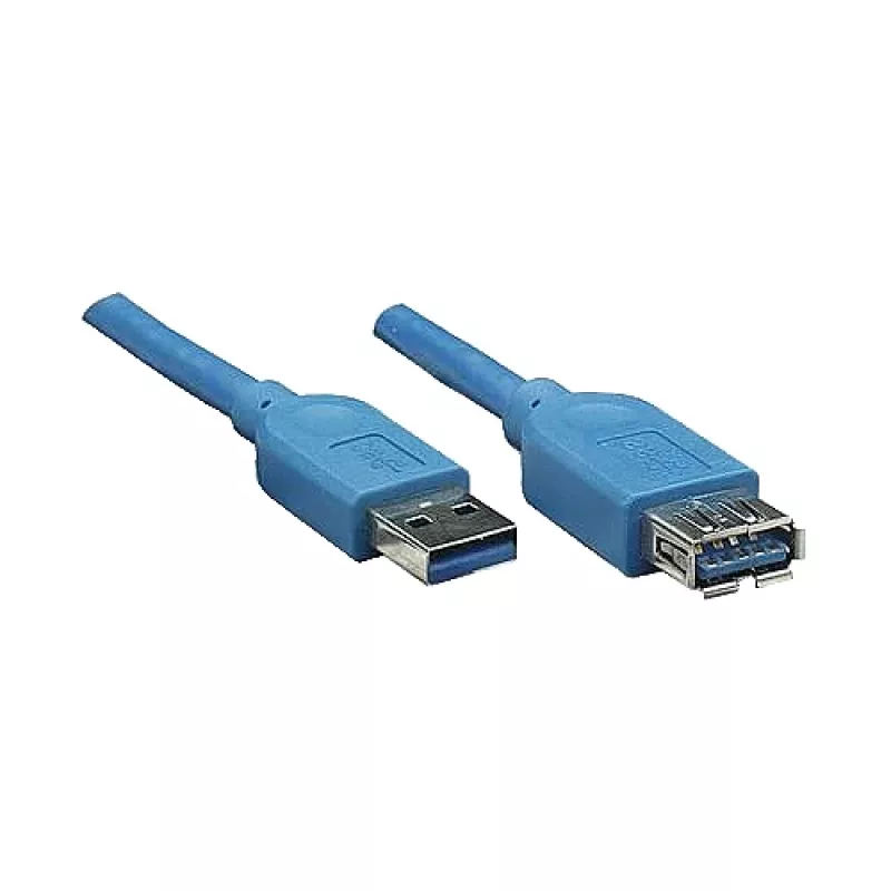 GoodConnections USB 3.0 jatkokaapeli A-uros - A-naaras, sininen, 1 m (2711-B01)