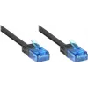 GoodConnections Cat. 6a U/UTP litteä verkkokaapeli, 500 MHz, musta, 1 m 8060-HF015S