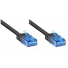 GoodConnections Cat. 6a U/UTP litteä verkkokaapeli, 500 MHz, musta, 1 m 8060-HF015S