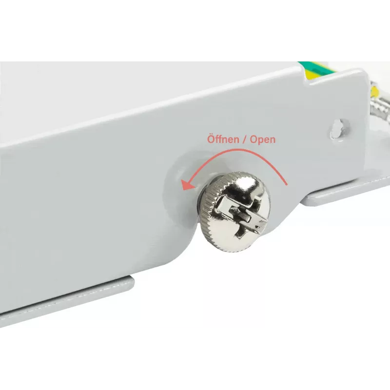 GoodConnections Alcasa GC-N0111 Cat6 suojattu RJ45 keystone-moduuli - harmaa