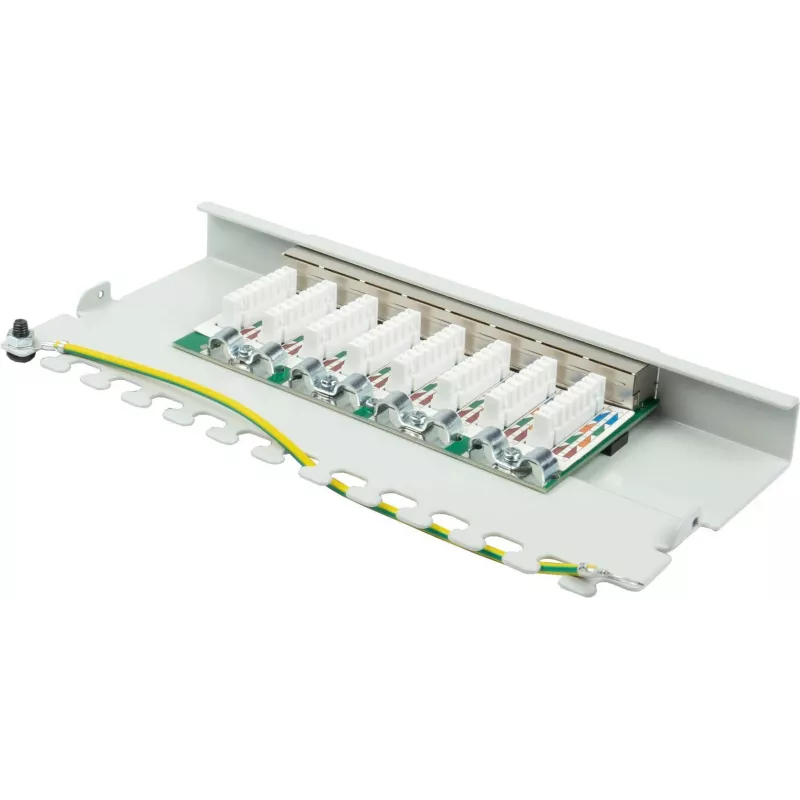 GoodConnections Alcasa GC-N0111 Cat6 suojattu RJ45 keystone-moduuli - harmaa