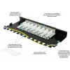 GoodConnections Alcasa GC-N0118 Cat.6a suojattu keystone-moduuli, työkaluton, RJ45, 10G, musta