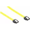 GoodConnections SATA III 6 Gb/s kaapeli metalliklipsillä, 0,30 m, keltainen 5047-A03Y