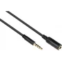 GoodConnections 3,5 mm TRRS audiojatkokaapeli, uros-naaras, 5 m, musta AS-35V4B5