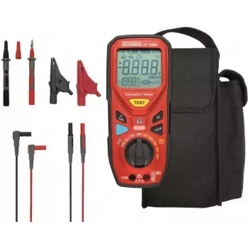 Benning IT 100 eristysvastusmittari 50 V, 100 V, 250 V, 500 V, 1000 V 20 GΩ 044107