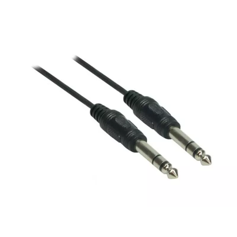 Good Connections 6,3 mm plugi - 6,3 mm plugi audiokaapeli, 1,5 m, nikkelöity, musta 1963-015