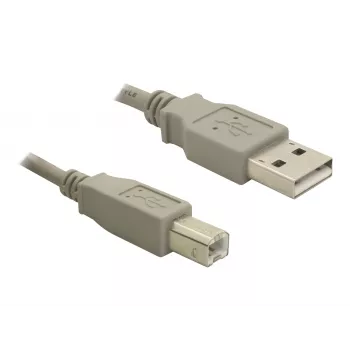 Delock USB 2.0 A uros B uros -upstream-kaapeli, 3 m, musta 82216
