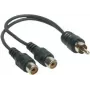 Good Connections 5901-KA audiovirtakaapeli, 1x RCA uros 2x RCA naaras, 0,2 m, musta