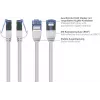 GoodConnections RNS SlimLine Cat.6A U/FTP LSZH patch-kaapeli, 5 m, valkoinen 8060-HS050W
