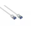 GoodConnections RNS SlimLine Cat.6A U/FTP LSZH patch-kaapeli, 5 m, valkoinen 8060-HS050W