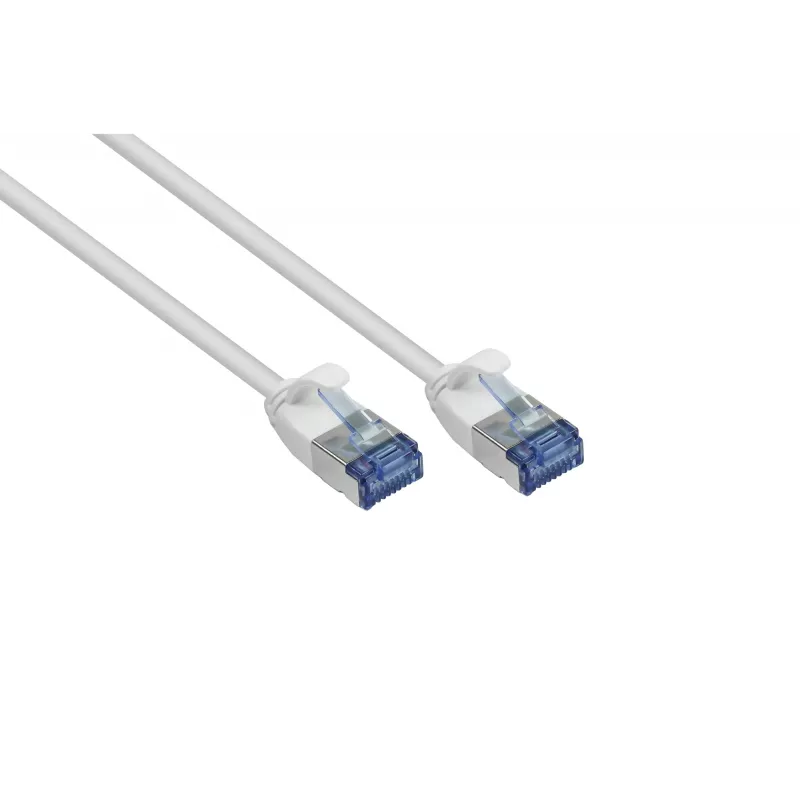 GoodConnections RNS SlimLine Cat.6A U/FTP LSZH patch-kaapeli, 5 m, valkoinen 8060-HS050W