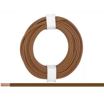 Donau Elektronik 218-88 johdin 2 x 0,14 mm² ruskea 5 m