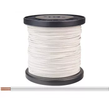 Donau Elektronik 218-55-100 johdin 2 x 0,14 mm² valkoinen 100 m