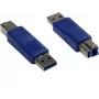 GoodConnections Alcasa USB-AD34 USB-A–USB-B-sovitin, sininen