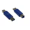GoodConnections Alcasa USB-AD34 USB-A–USB-B-sovitin, sininen