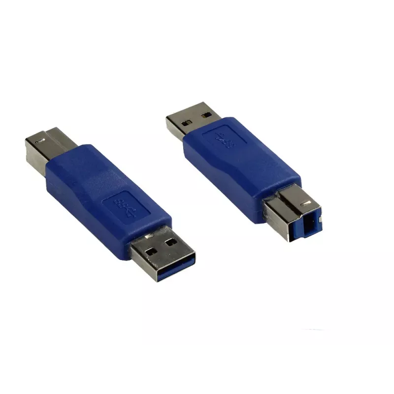 GoodConnections Alcasa USB-AD34 USB-A–USB-B-sovitin, sininen