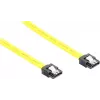 GoodConnections SATA 6 Gb/s -kaapeli metalliklipsillä, 0,50 m, keltainen 5047-A05Y