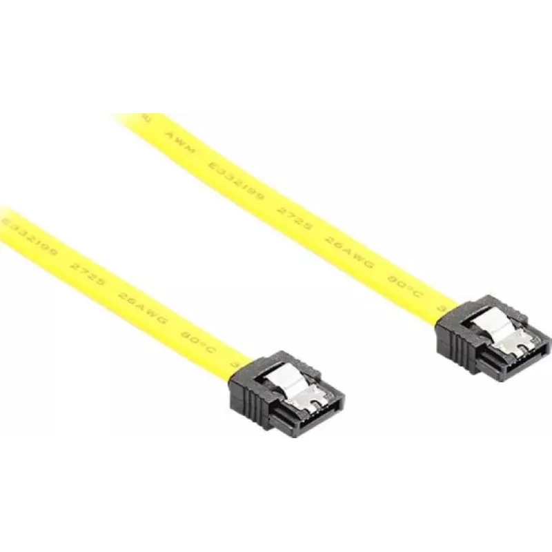 GoodConnections SATA 6 Gb/s -kaapeli metalliklipsillä, 0,50 m, keltainen 5047-A05Y