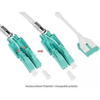 GoodConnections Alcasa LW-U820LC3 duplex multimode OM3 LC-LC kuitu-patchkaapeli, 20 m, aqua