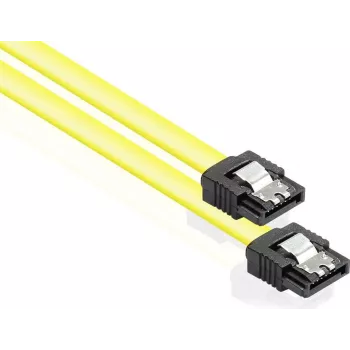 GoodConnections SATA 6 Gb/s -kaapeli metalliklipsillä, 0,70 m, keltainen 5047-A07Y