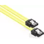 GoodConnections SATA 6 Gb/s -kaapeli metalliklipsillä, 0,70 m, keltainen 5047-A07Y