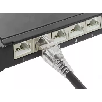 GoodConnections Cat.6A S/FTP patchkaapeli RNS® Latch-suojalla, LSZH, 5m, musta 8060-HV050S