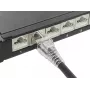 GoodConnections Cat.6A S/FTP patchkaapeli RNS® Latch-suojalla, LSZH, 5m, musta 8060-HV050S