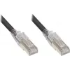 GoodConnections Cat.6A S/FTP patchkaapeli RNS® Latch-suojalla, LSZH, 5m, musta 8060-HV050S