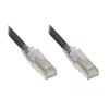 GoodConnections Cat.6A S/FTP patchkaapeli RNS® Latch-suojalla, LSZH, 5m, musta 8060-HV050S