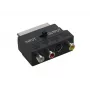 GoodConnections Alcasa 5525-3CU SCART - 3x RCA + S-Video -adapteri suuntakytkimellä, musta