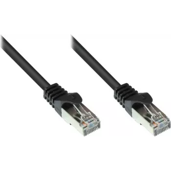 Alcasa 855S-015 Cat5e SF/UTP Kytkentäkaapeli, RJ45, 1,5 m, musta