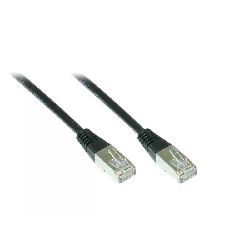 Alcasa 855S-015 Cat5e SF/UTP Kytkentäkaapeli, RJ45, 1,5 m, musta
