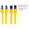 GoodConnections Alcasa Cat8.1 S/FTP Ethernet-patch-kaapeli, RJ45, keltainen, 1,5 m 8080-015Y