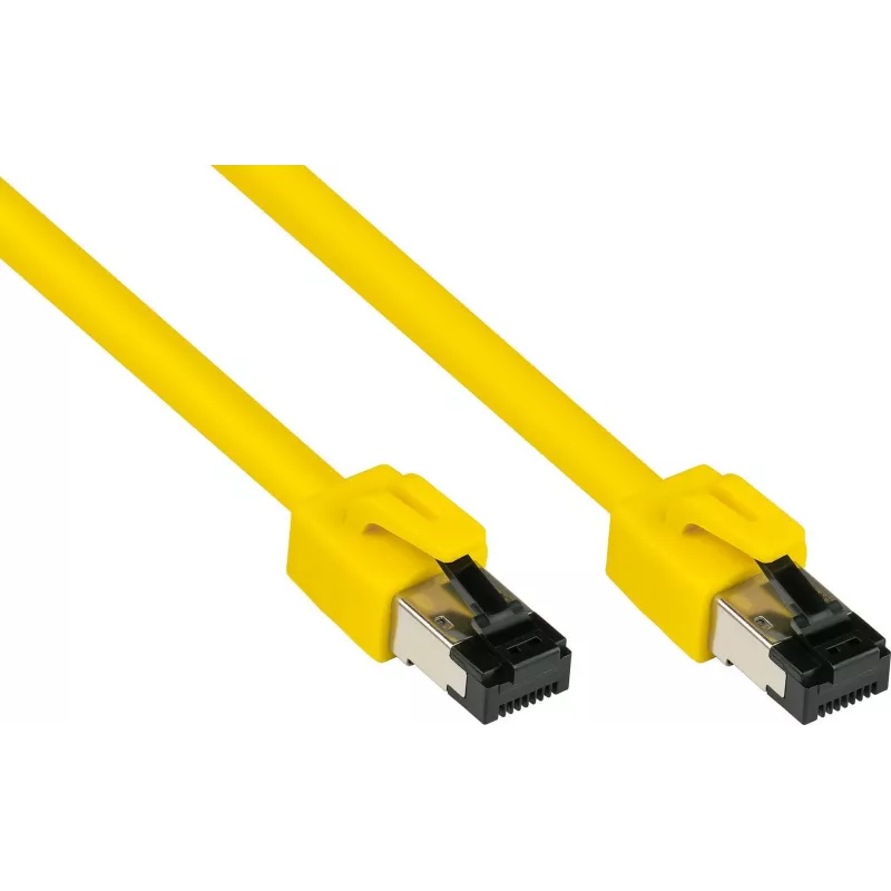 GoodConnections Alcasa Cat8.1 S/FTP Ethernet-patch-kaapeli, RJ45, keltainen, 1,5 m 8080-015Y