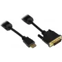 Good Connections HDMI - DVI-D Single Link -videokaapeli 1 m musta 4510-DD1