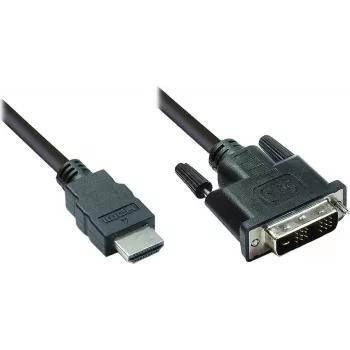 Good Connections HDMI - DVI-D Single Link -videokaapeli 1 m musta 4510-DD1