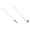 GoodConnections AS-35V4W2 3,5 mm 4-napainen audiojatkokaapeli, uros - naaras, valkoinen, 2 m