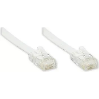 GoodConnections Cat. 5e U/UTP litteä verkkokaapeli, 7,5 m, valkoinen 805U-F507W