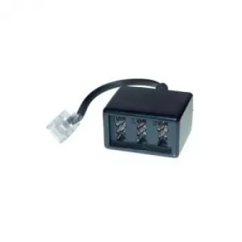 Alcasa T3A-NFN RJ-45 Sovitin, uros/naaras, musta