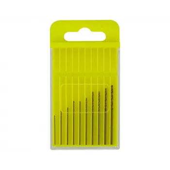 Donau Elektronik HSS-CO-200 HSS-koboltti kierreporanteräsarja, 10-osainen, 0,3–1,2 mm, DIN 338, lieriövarsi