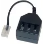 GoodConnections puhelinadapteri RJ45 (8P4C) uros TAE-F naaras, 20 cm, musta T4A-NFF