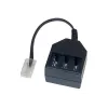 GoodConnections puhelinadapteri RJ45 (8P4C) uros TAE-F naaras, 20 cm, musta T4A-NFF