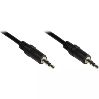 GoodConnections 3,5 mm stereoäänikaapeli uros-uros, 1,5 m, kullattu, musta (1970-EX)