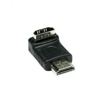 Good Connections HDMI-adapteri 19-pin uros-naaras, alaspäin kulma, musta (HDMI-FMWU)