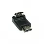 Good Connections HDMI-adapteri 19-pin uros-naaras, alaspäin kulma, musta (HDMI-FMWU)
