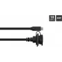 GoodConnections IC01-16U3102-010 S1 teollisuus-USB-C-kaapeli, USB 3.2 Gen 2, liitin – paneeliin asennettava liitäntä, M16, IP65/67, 1 m