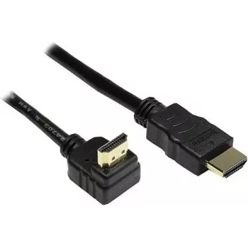 Good Connections High-Speed HDMI-kaapeli Ethernetillä, ylöspäin kulma uros, kullattu, 1 m, musta 4510-GWO010