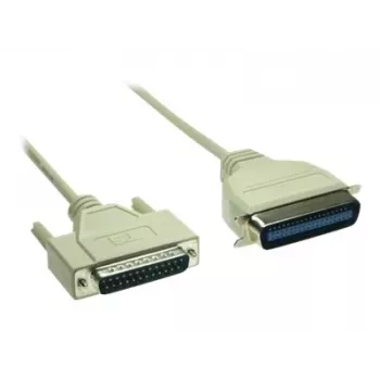 GoodConnections Premium rinnakkaistulostinkaapeli, DB25 uros - Centronics 36 uros, 0,6 m, harmaa, kaksinkertaisesti suojattu 4090-06